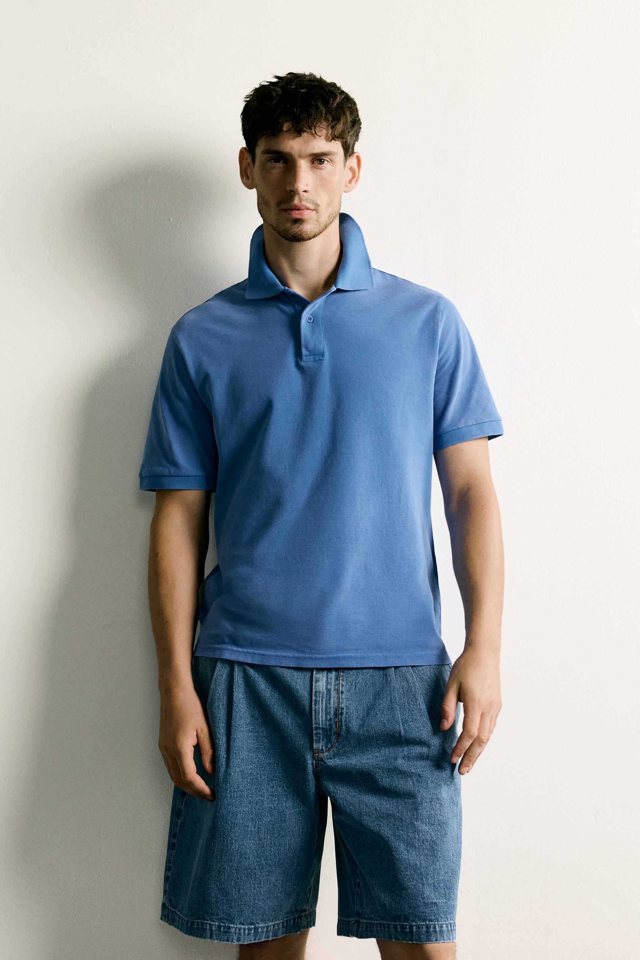 POLO PIQUÉ DÉLAVÉ REGULAR FIT